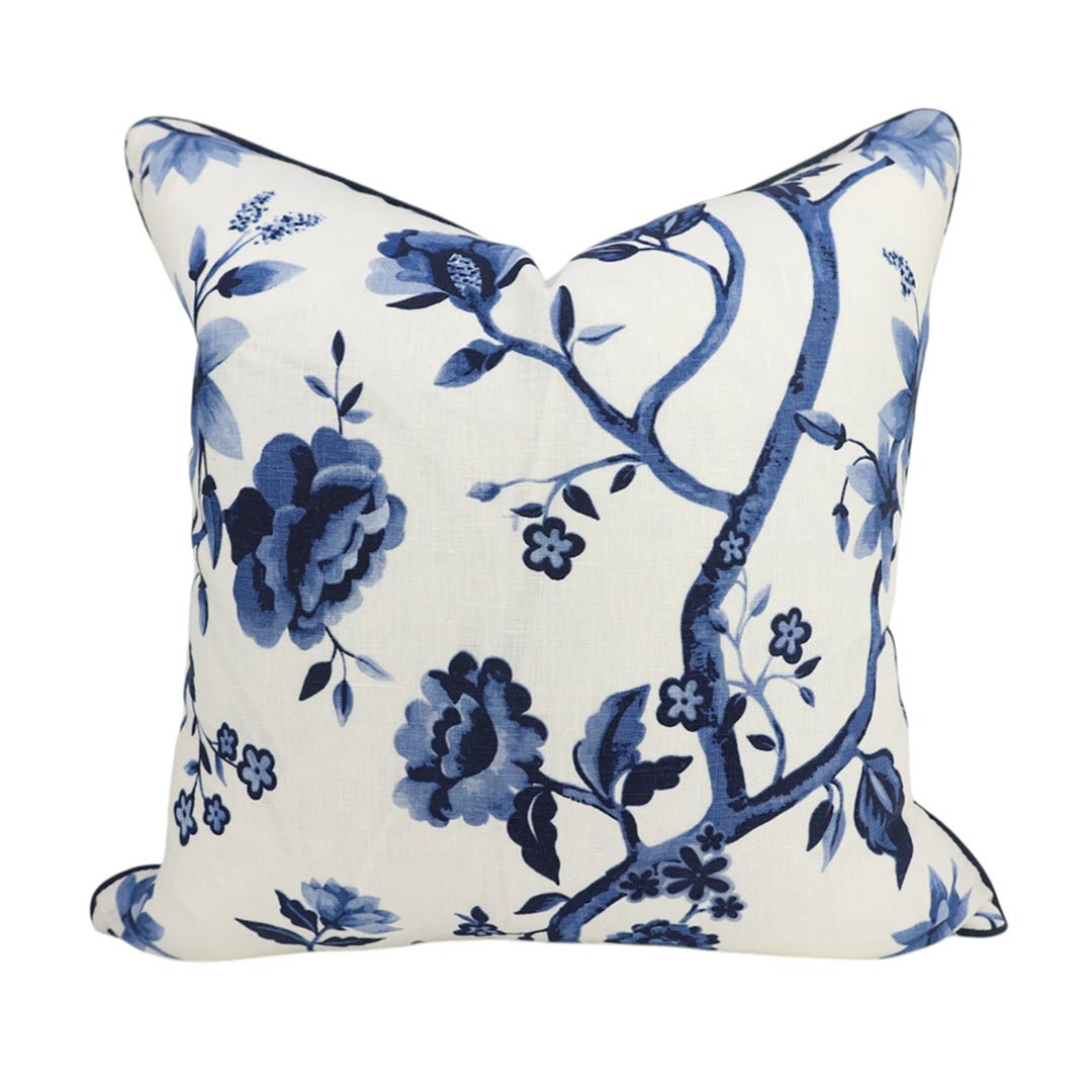 Indigo Floral Cushion