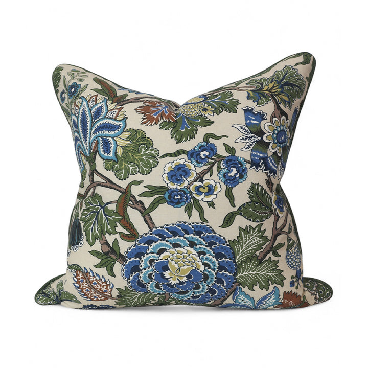 Indigo Flower Trail Cushion