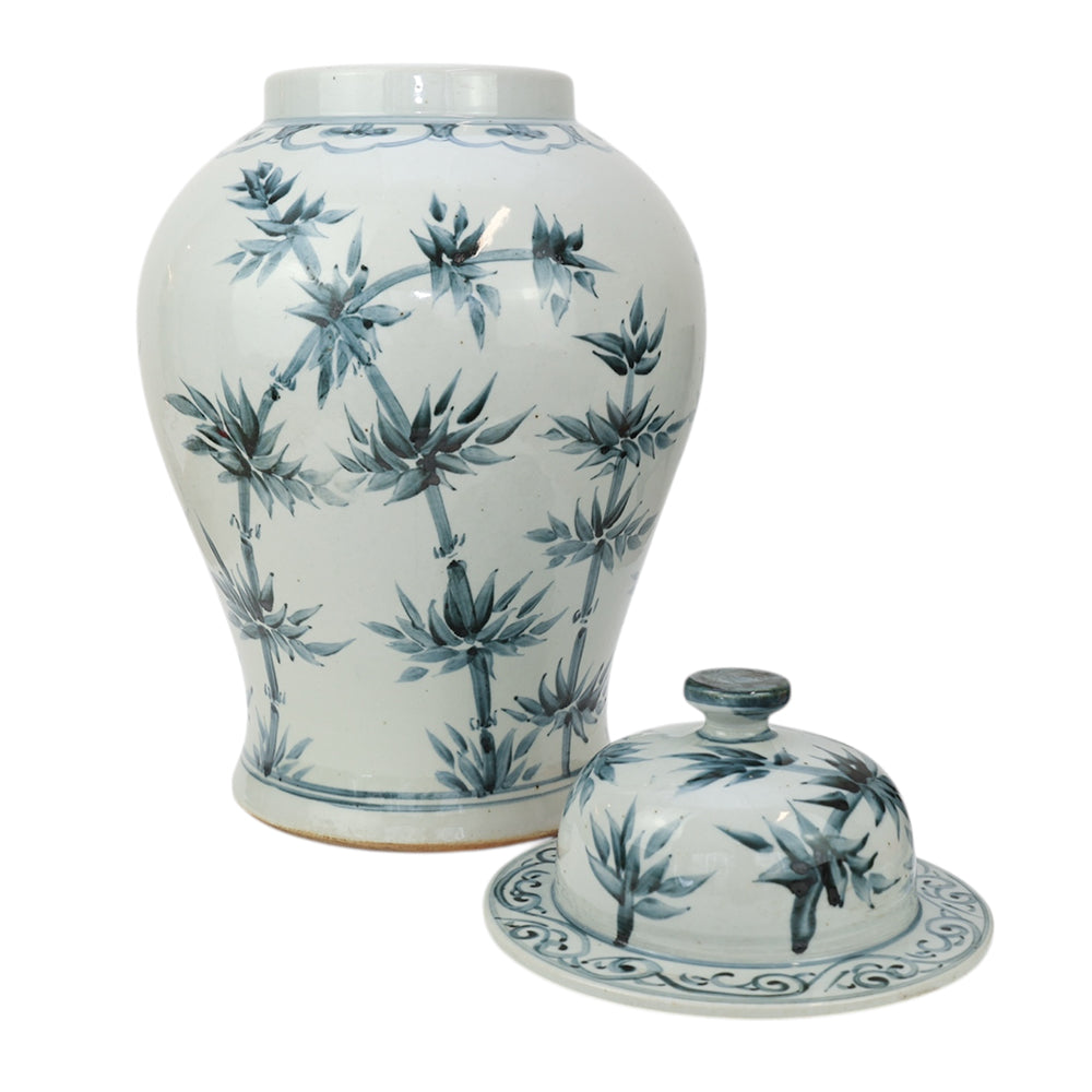 Indigo Garden Temple Jar Sml