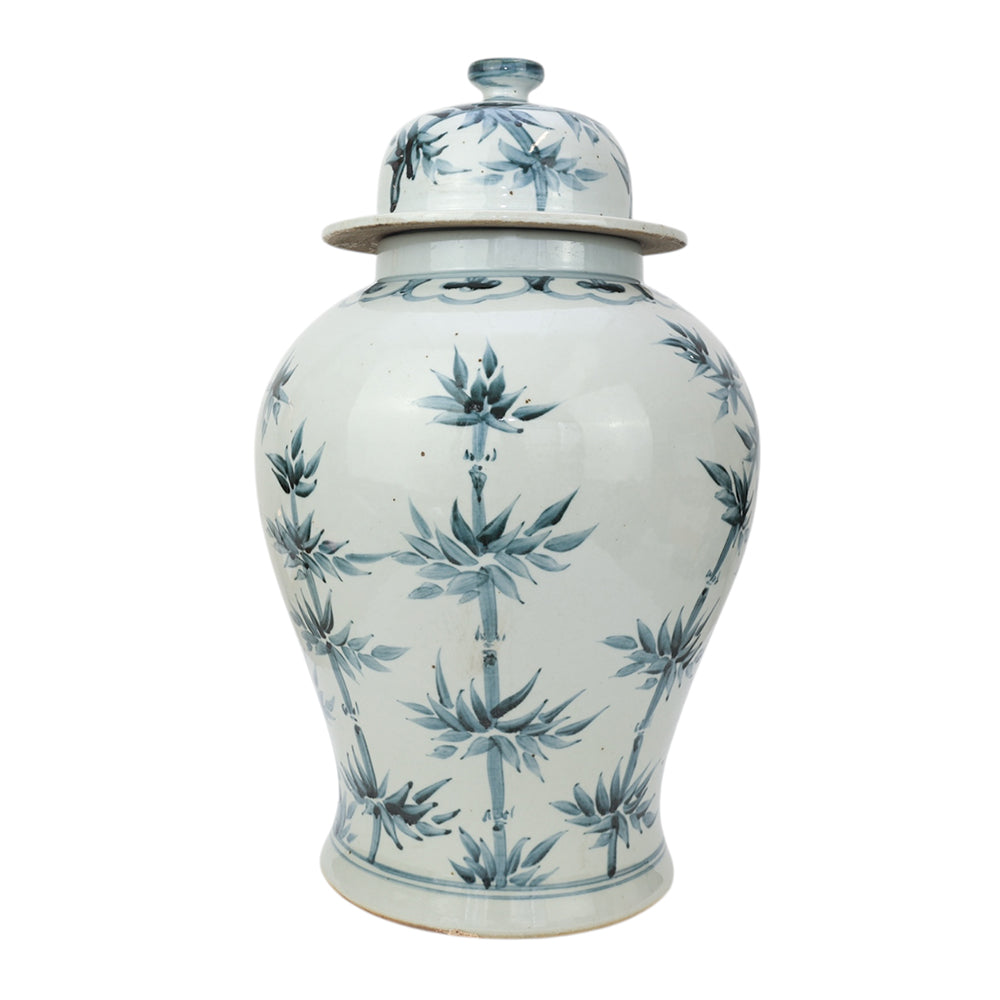Indigo Garden Temple Jar Sml