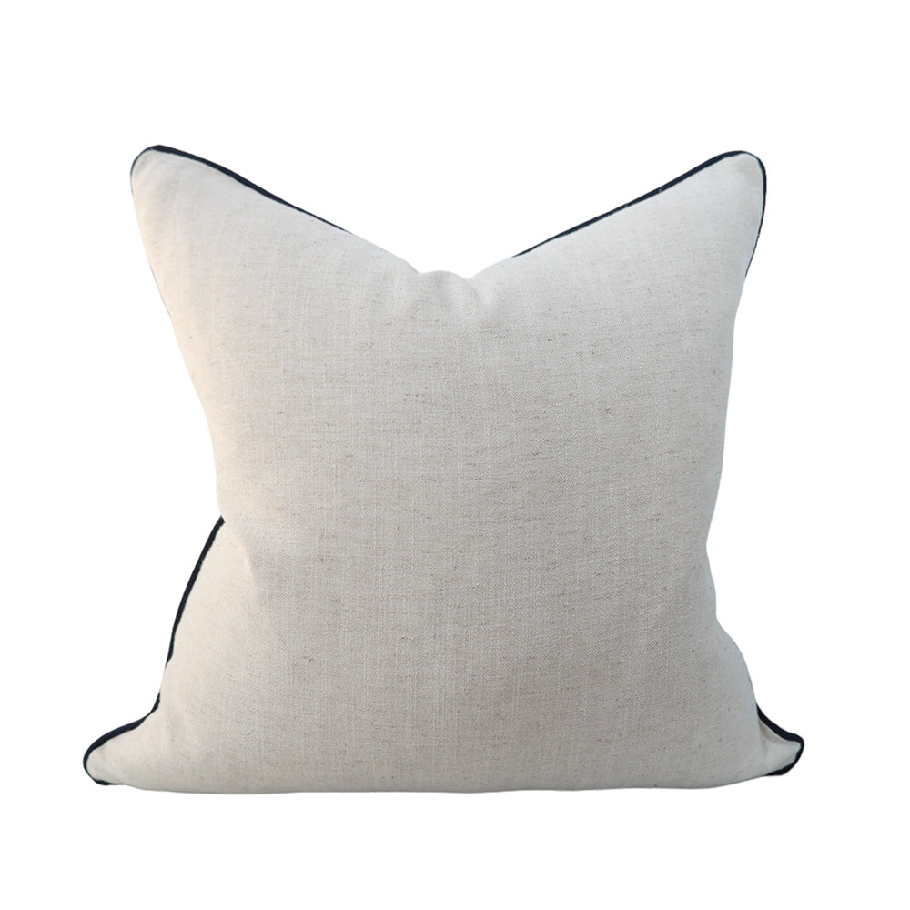 Indigo Ikat Linen Cushion