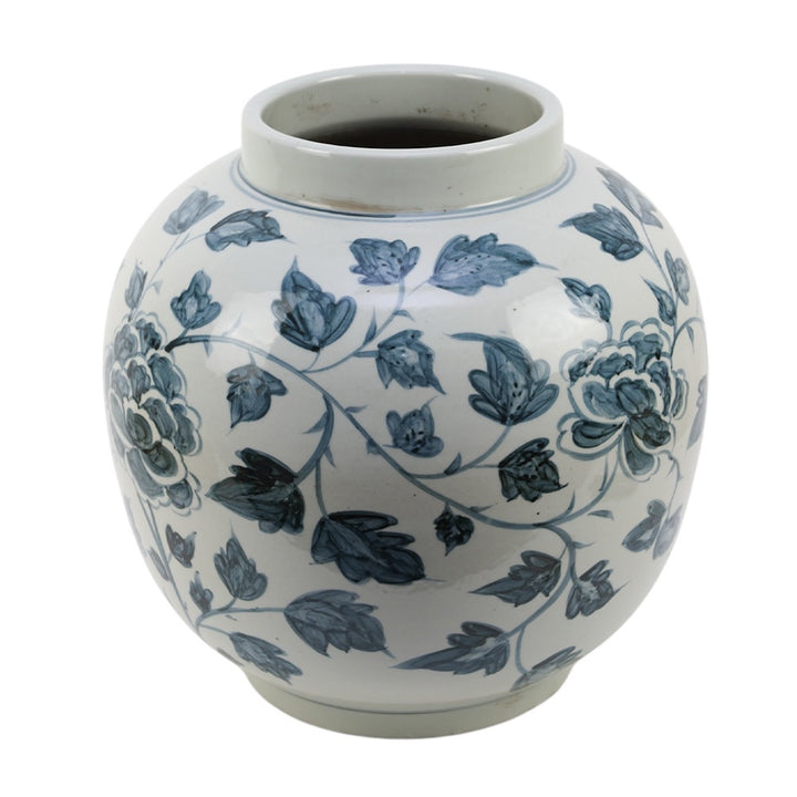 Indigo Flower Vine Jar