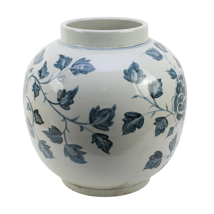 Indigo Flower Vine Jar