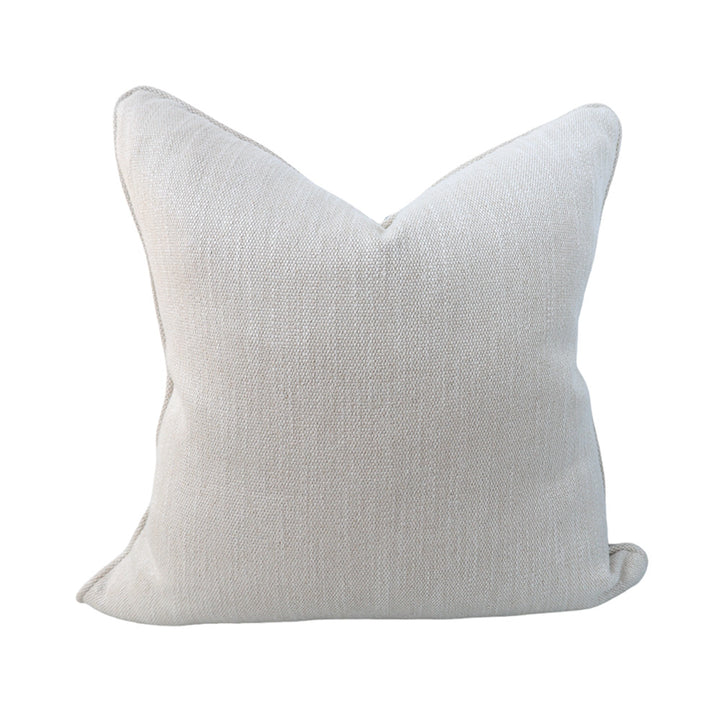 Ivory Diamond Striped Cushion