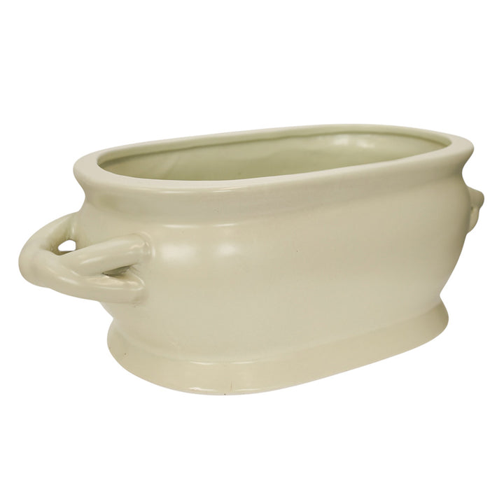 Cream Porcelain Planter