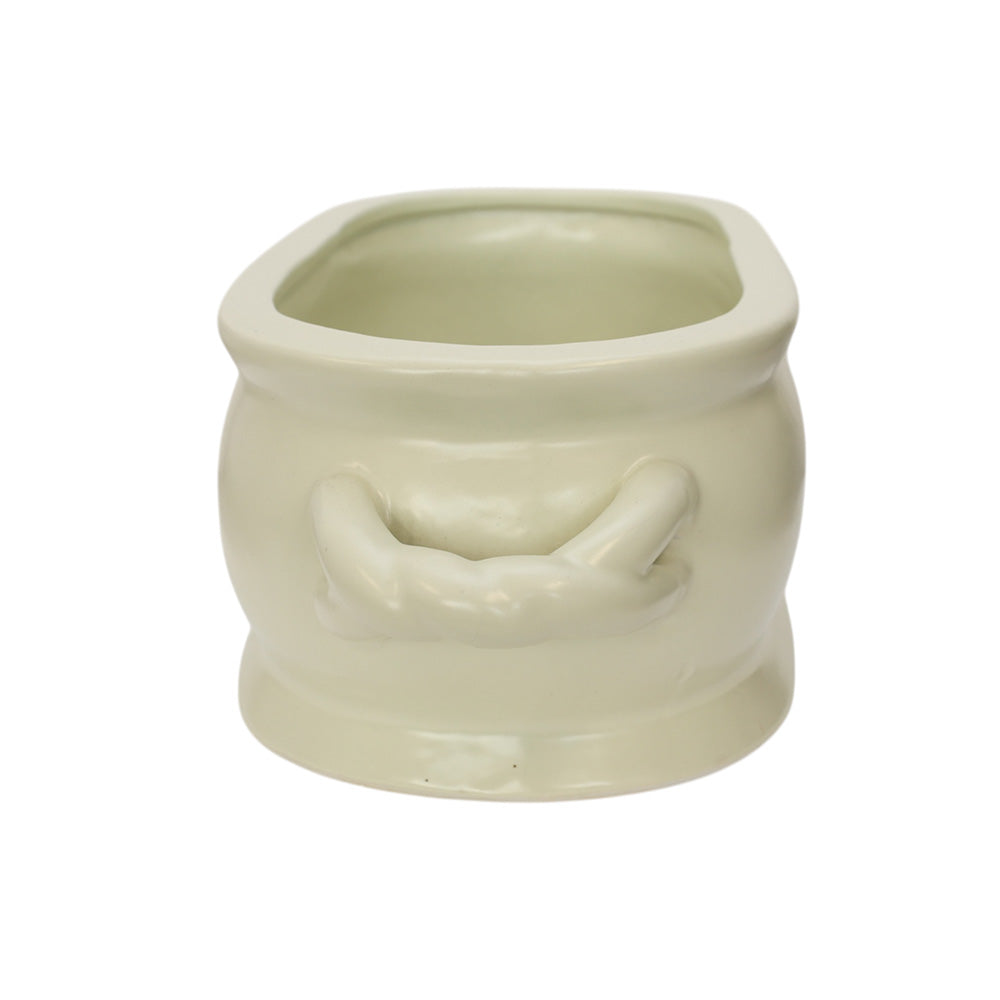 Cream Porcelain Planter