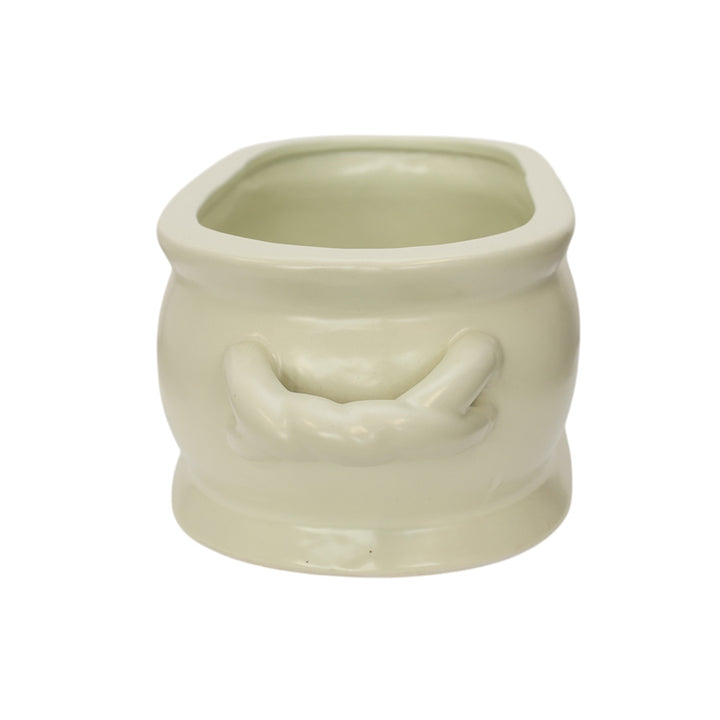 Cream Porcelain Planter