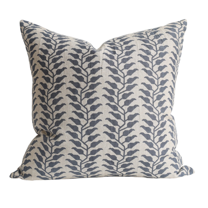 Ivy Vine Blue Cushion