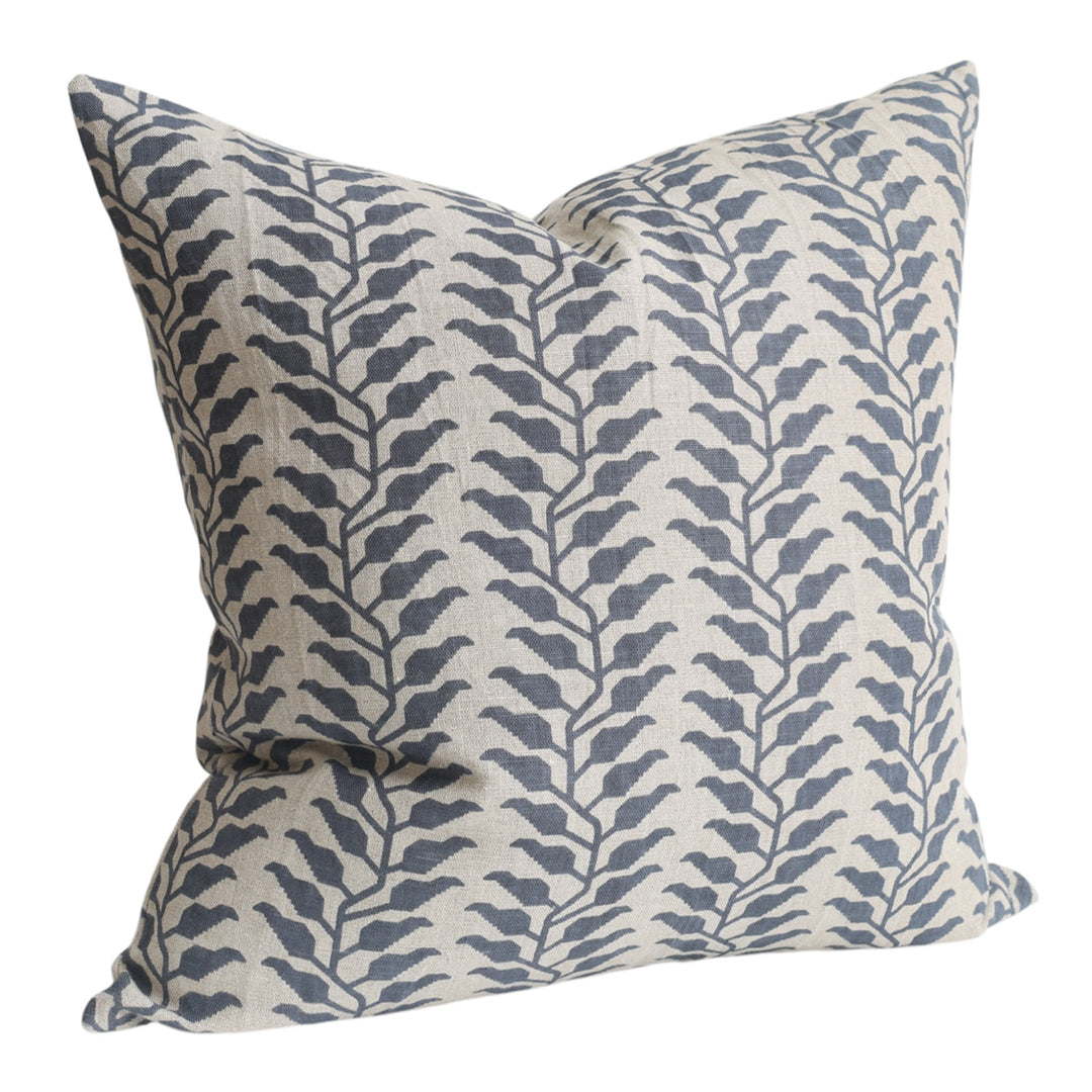 Ivy Vine Blue Cushion