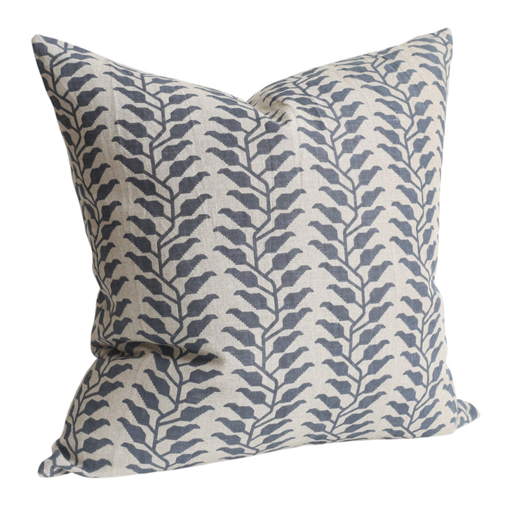 Ivy Vine Blue Cushion