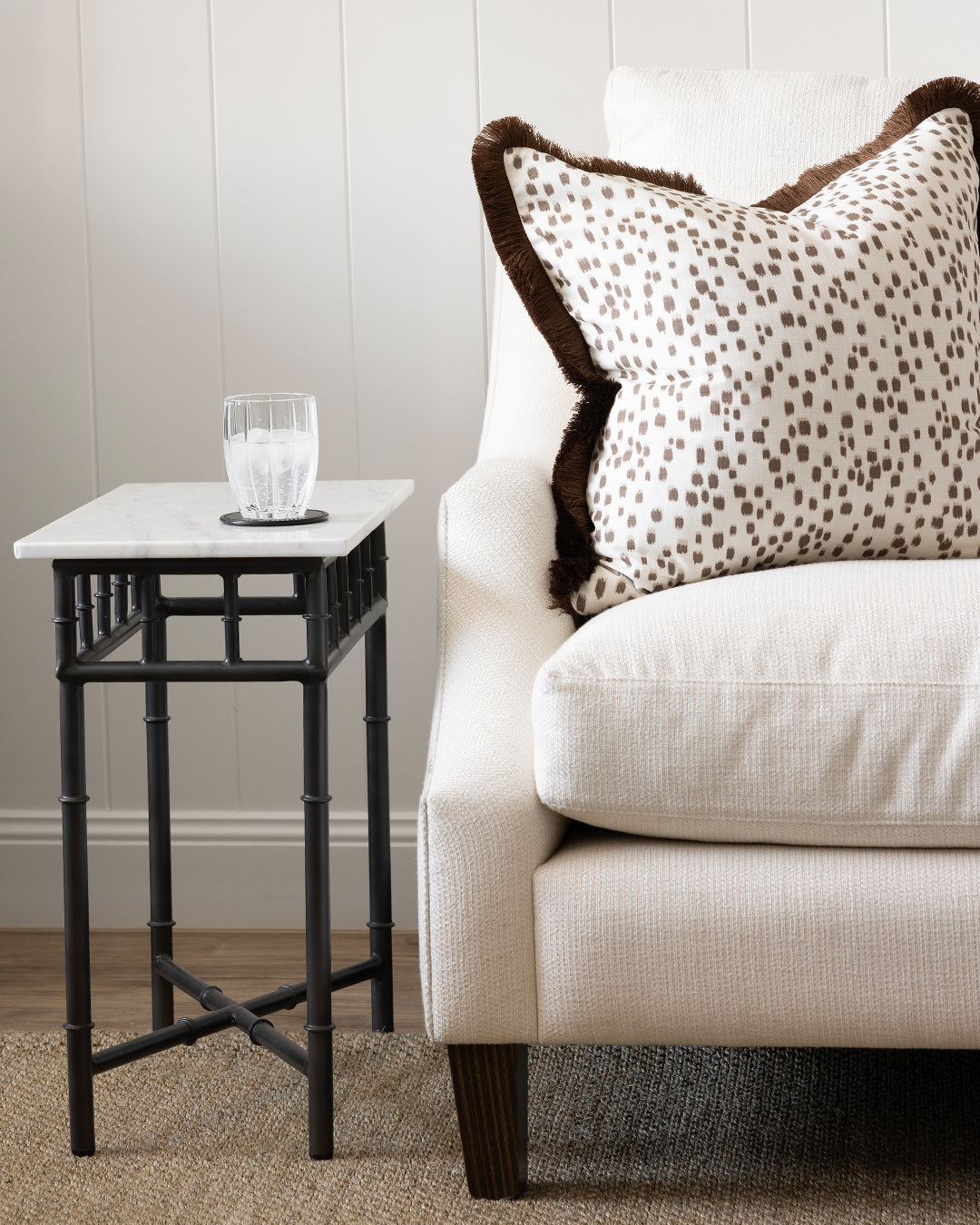Jameson Iron Marble Side Table
