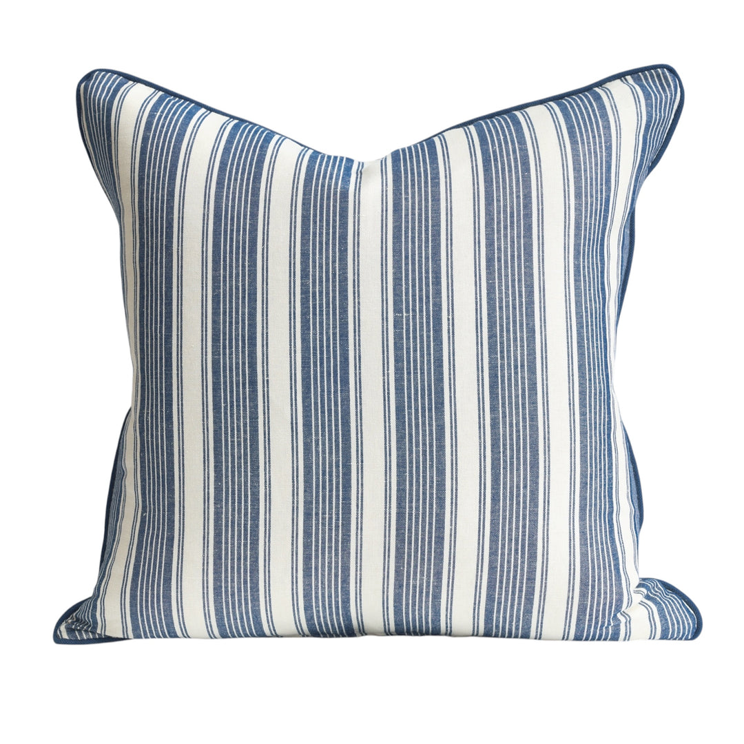 Blue Rope Cushion Jamie Blue Stripe Cushion – Highgate House