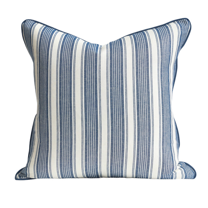 Jamie Blue Stripe Cushion
