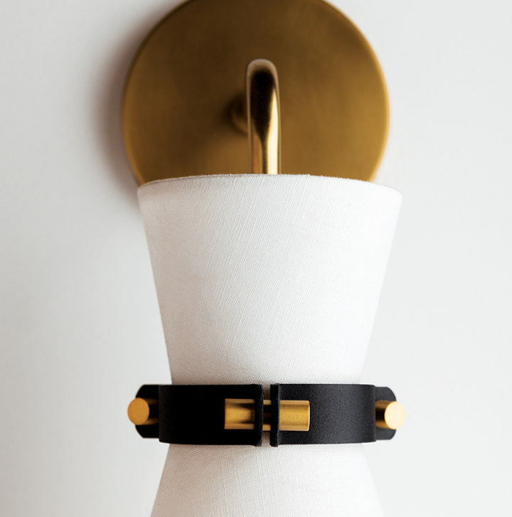 Julia wall sconce-Aged Brass