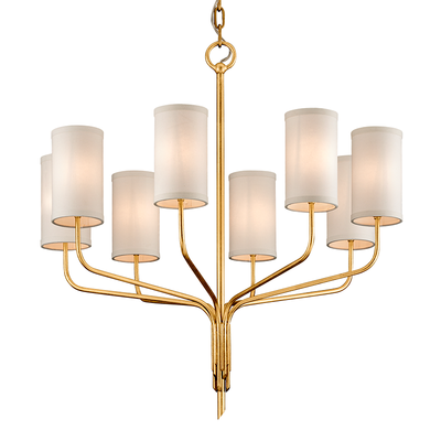 Juniper chandelier-Gold Leaf 8L
