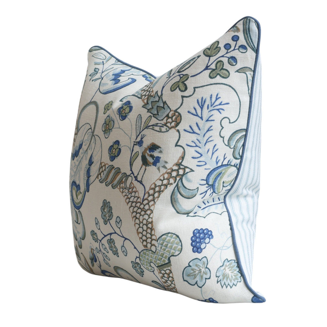 Lana Blue Forest Floral Cushion