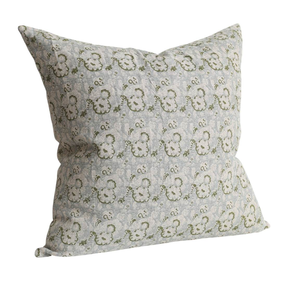 Lauren Floral Blue Cushion