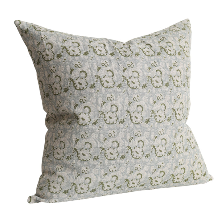 Lauren Floral Blue Cushion