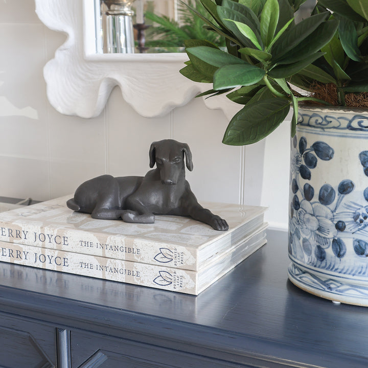 Laying Dog Sculpture