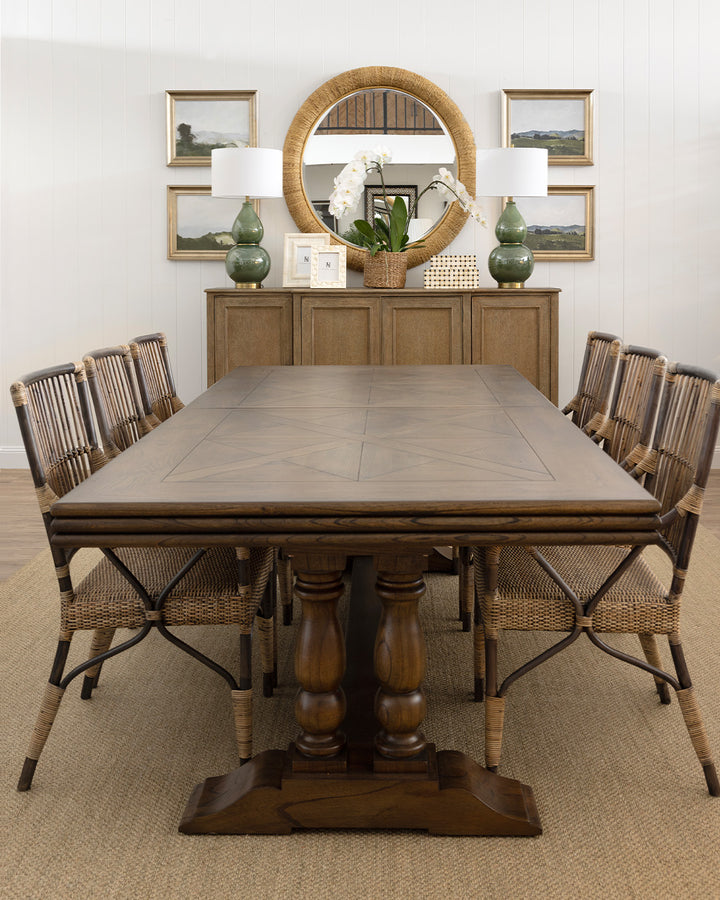 Lexington Parquetry Extendable Dining Table