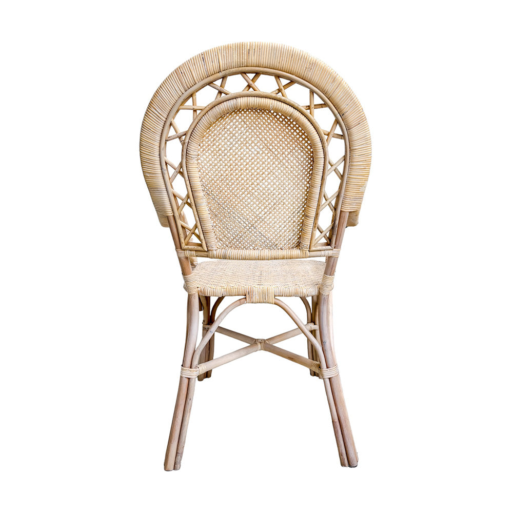 Lola Rounded Back Chair - Light