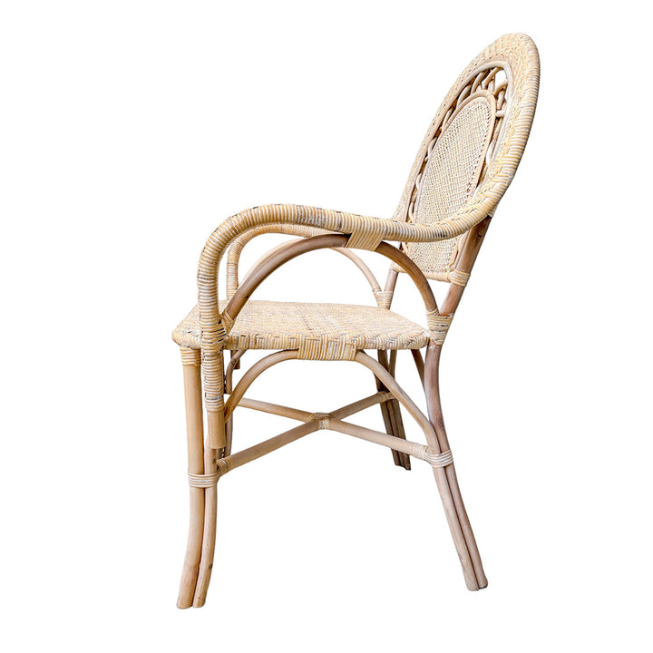 Lola Rounded Back Chair - Light