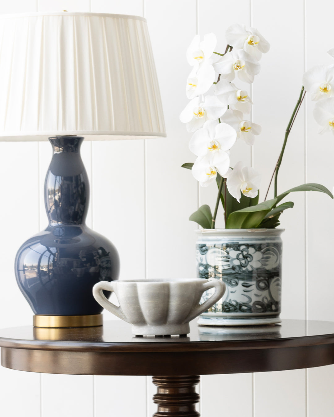 Navy Gourd Lamp