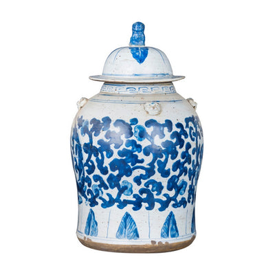 Lotus Dragon Temple Jar Sml