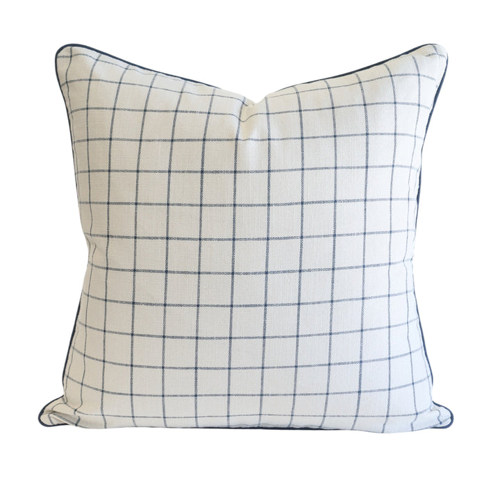 Martin Blue Check Cushion