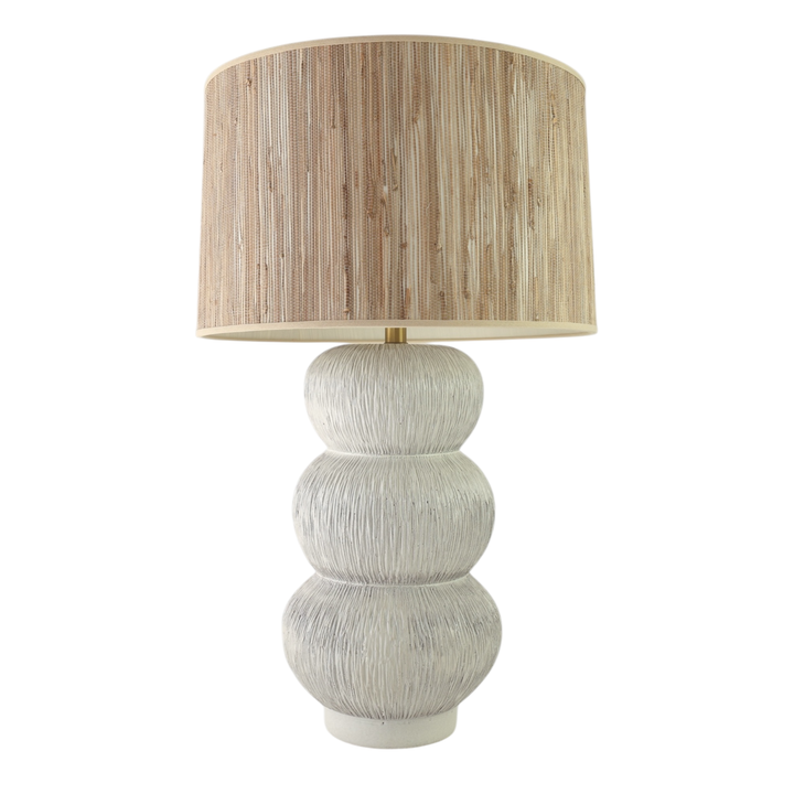Meadow White Textured Lamp