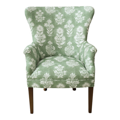 Megan Chair in Green Wildflower