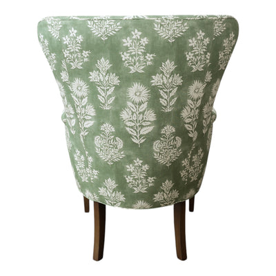 Megan Chair in Green Wildflower
