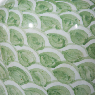 Mint Green Fish Scale Porcelain Vase