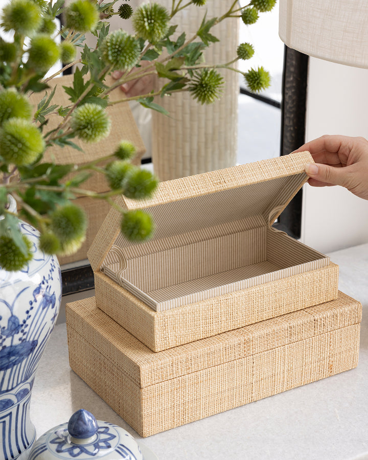 Natural Raffia Box