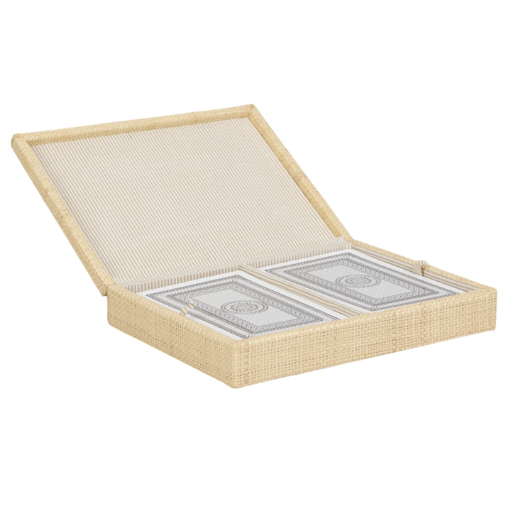 Natural Raffia Card Box