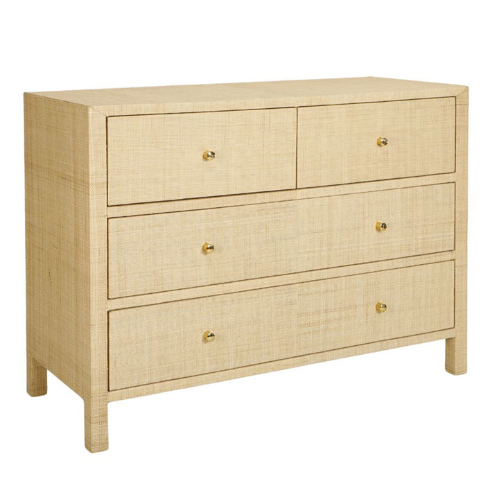 Natural Raffia Chest of Drawers