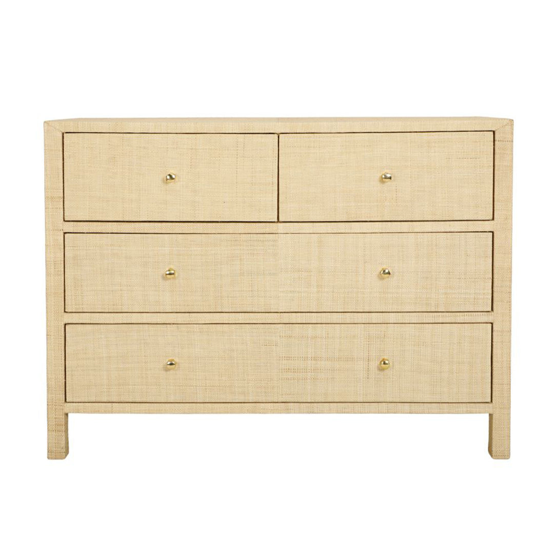 Natural Raffia Chest of Drawers