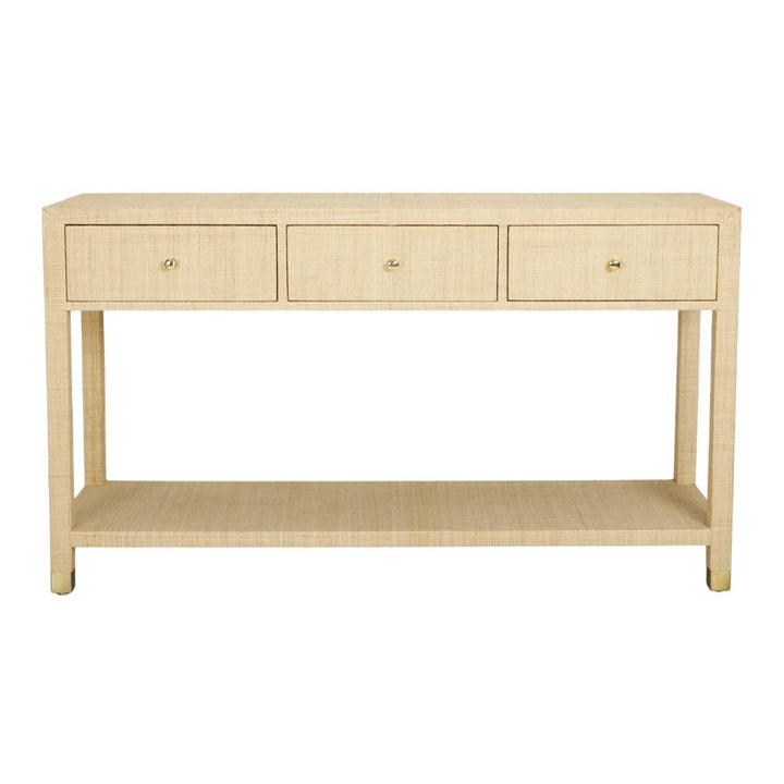 Natural Raffia Console