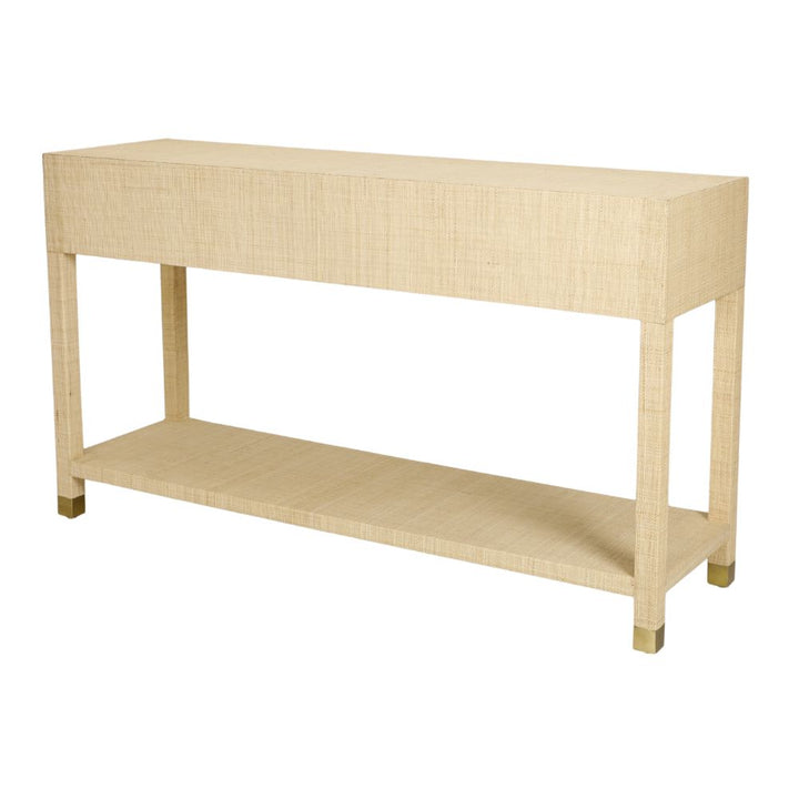 Natural Raffia Console