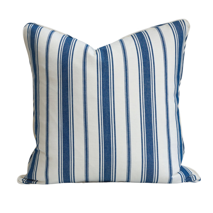 Navy Classic Stripe Cushion