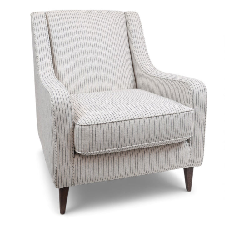 Navy Striped Kerala Chair - Ex Floor Stock