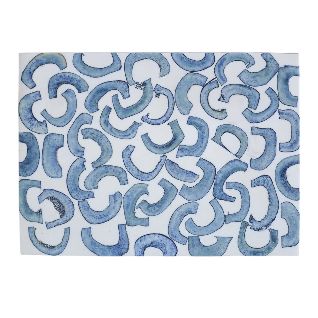 Navy Swirled Bone Box