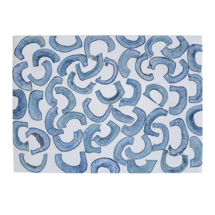 Navy Swirled Bone Box