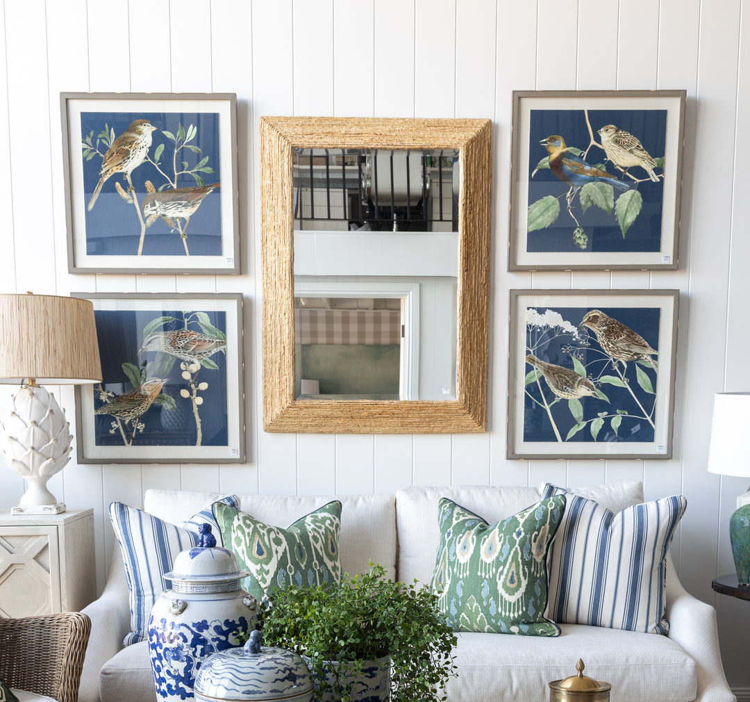 Navy Classic Stripe Cushion