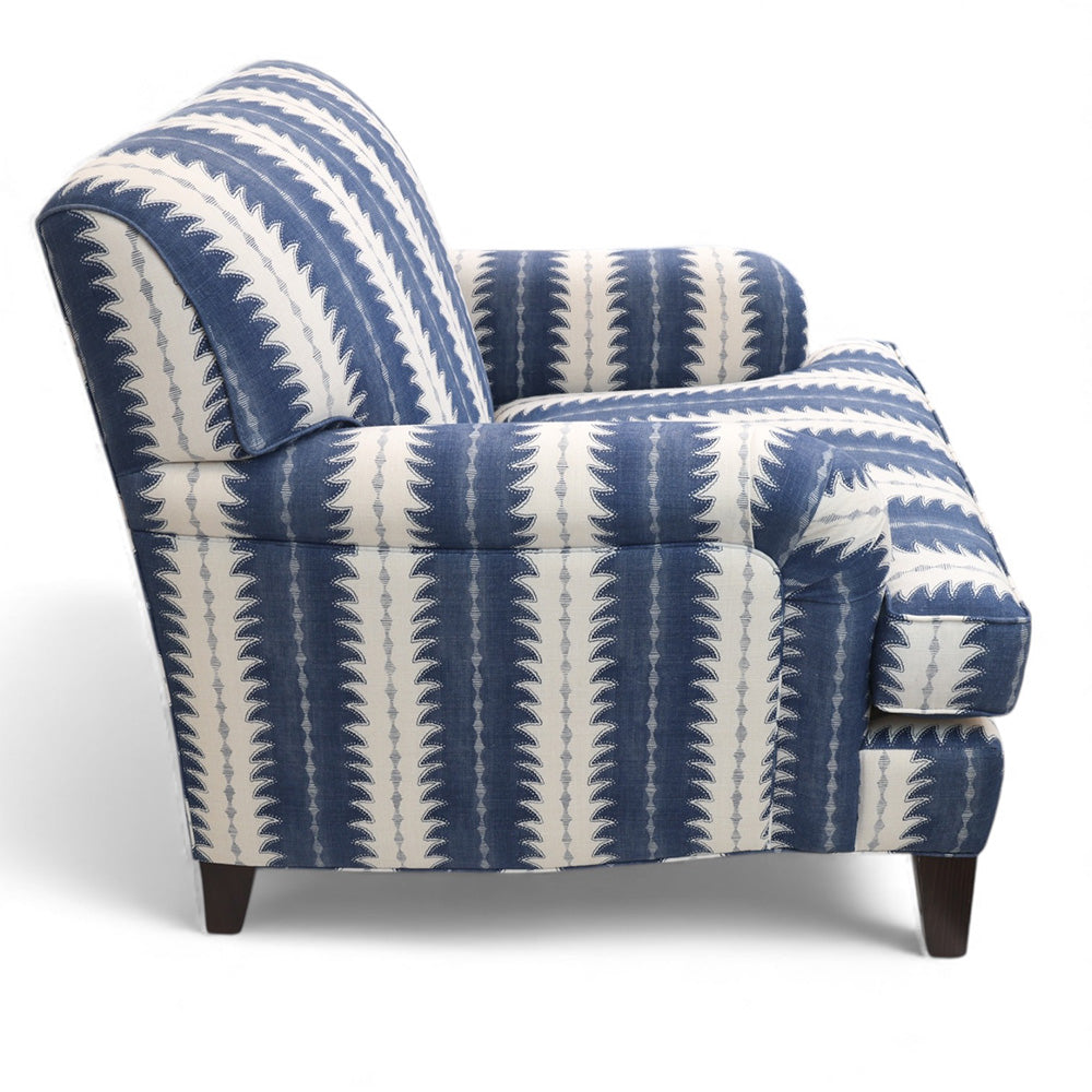 Gabby Arm Chair - Navy Fern - FS