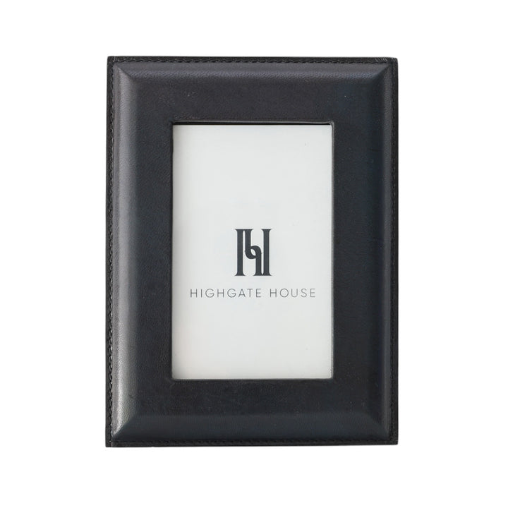 Navy Leather Photo Frame 4x6