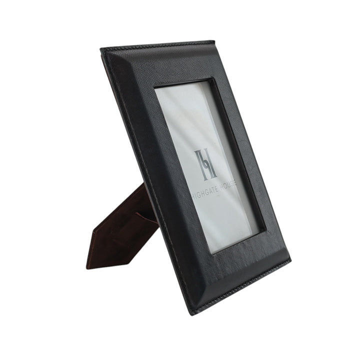 Navy Leather Photo Frame 4x6