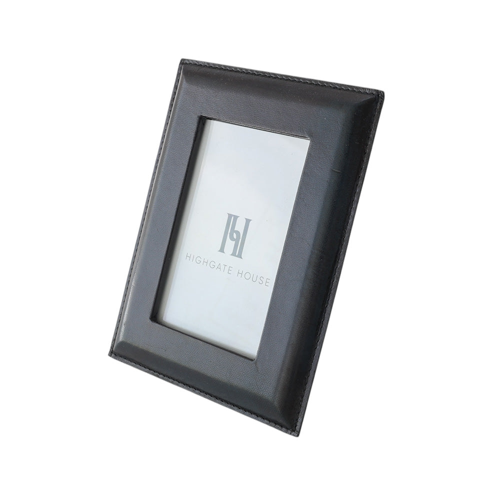 Navy Leather Photo Frame 4x6