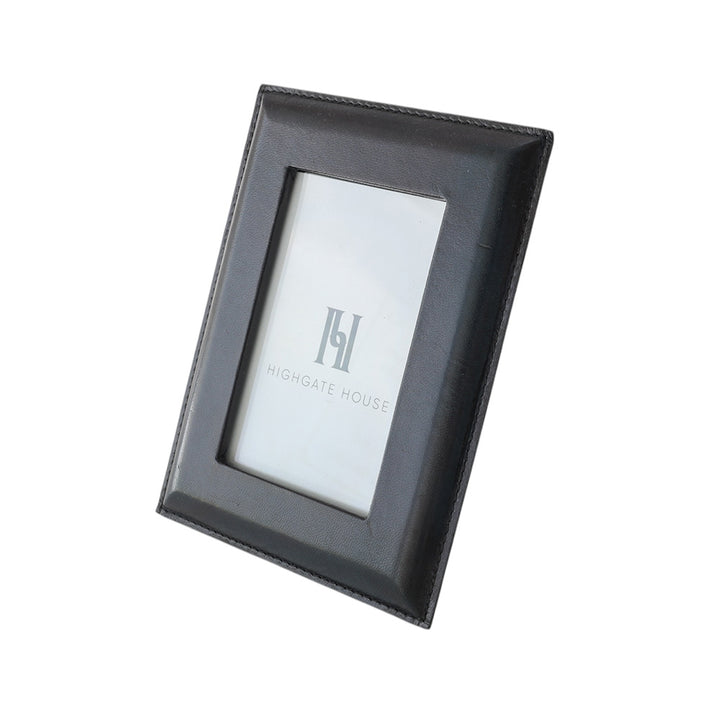 Navy Leather Photo Frame 4x6