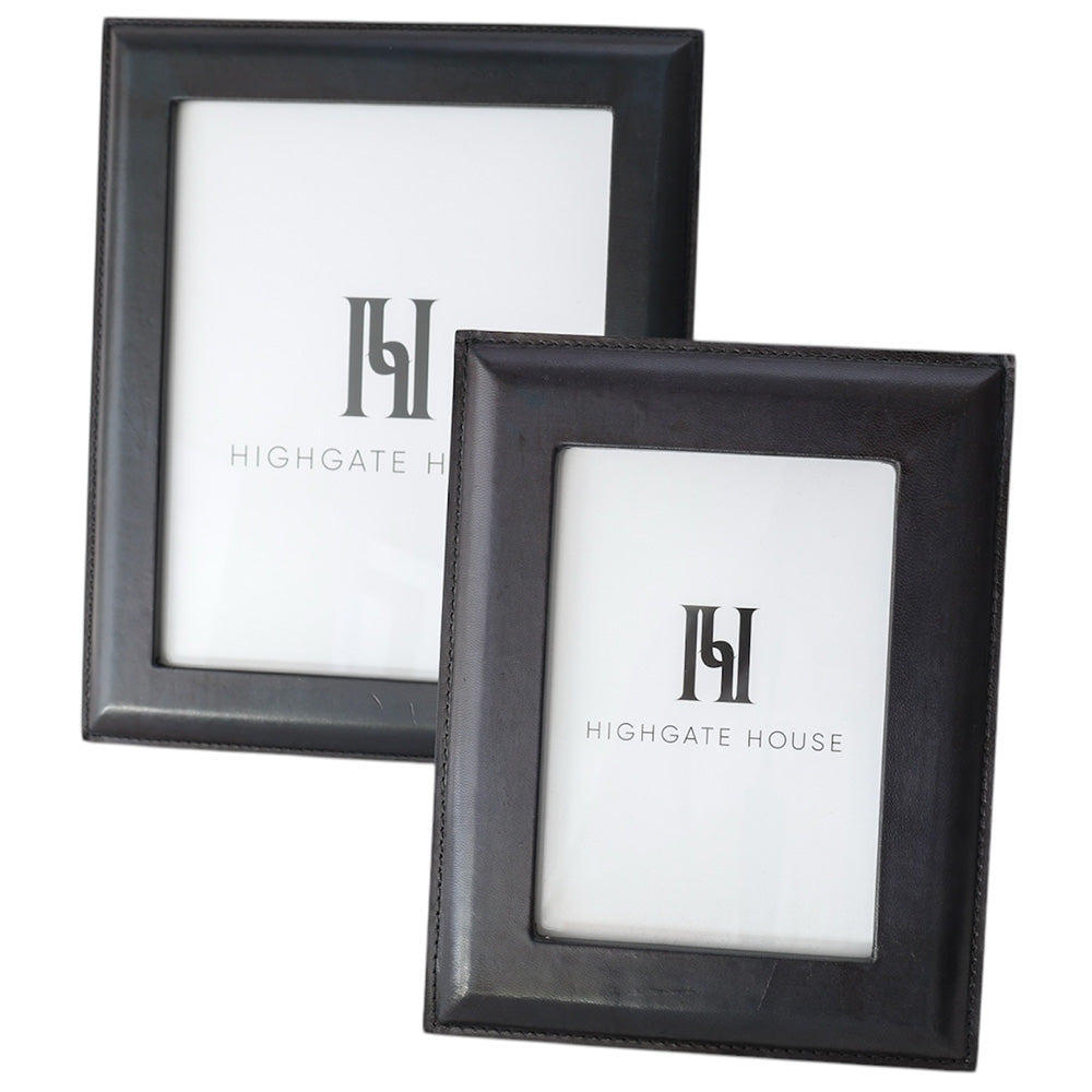 Navy Leather Photo Frame 8x10
